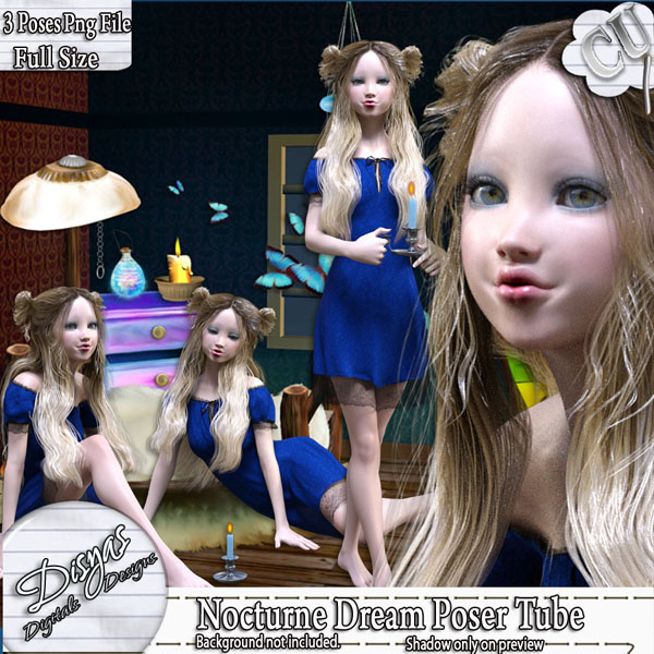 NOCTURNE DREAM POSER TUBE PACK CU - Click Image to Close